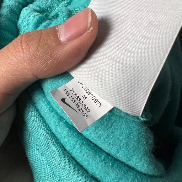 Nike Sweatpants Mens Medium Teal Sportswear Club Fleece Tapered Leg 716830-392 - Picture 6 of 10